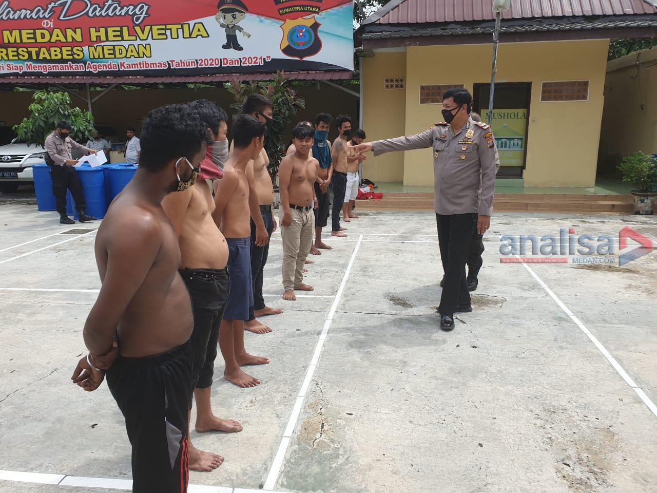 Polsek Medan Helvetia Jaring 9 Preman