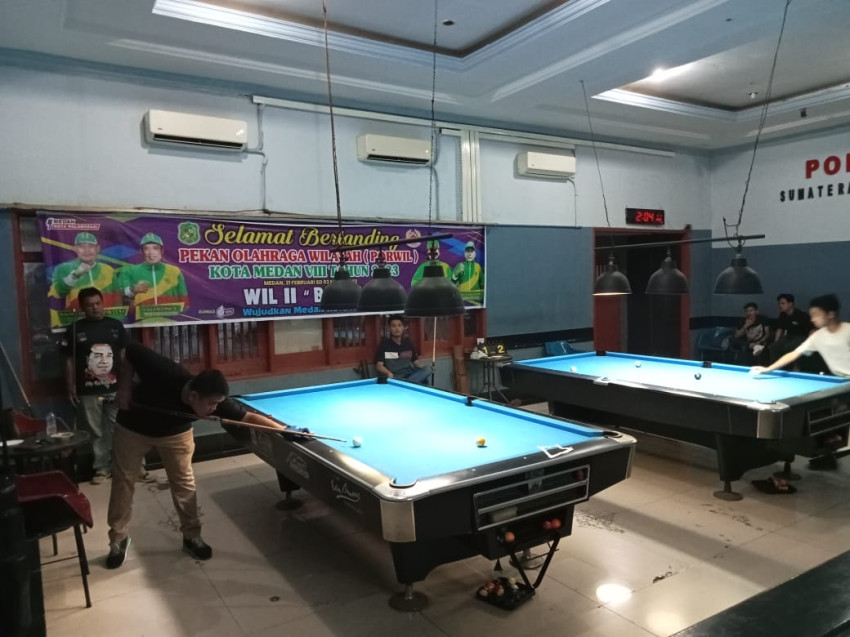 Medan Baru Juara Umum Biliar Porwil VIII