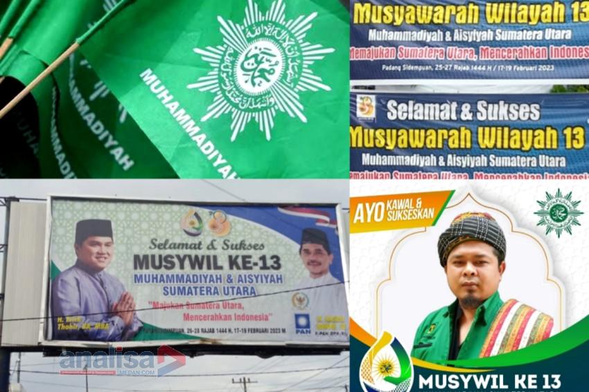 Semarak, Padangsidimpuan Mulai Dipenuhi Ucapan Selamat Muswil Muhammadiyah