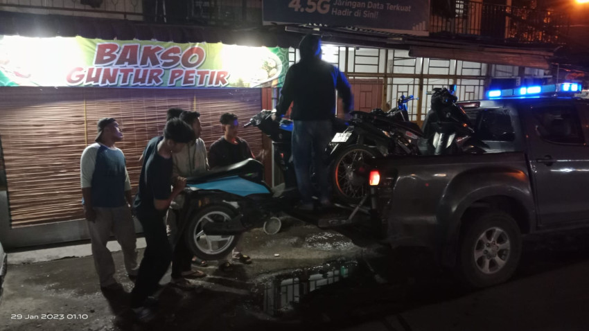 Resahkan Masyarakat Remaja Diduga Geng Motor Diamankan Polisi, Motor Disita