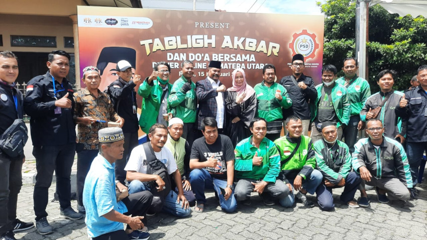 Rahudman Harahap bersama Driver Online gelar Tabligh Akbar