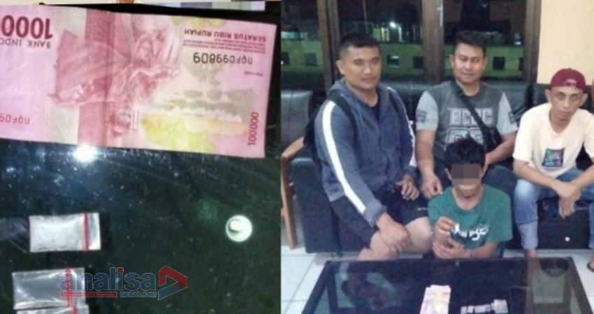 Nekat Simpan Sabu Dikantong Celana, Warga Paluta Ini Digelandang ke Kantor Polisi