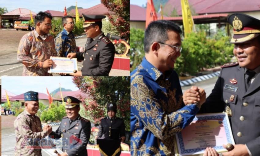 HUT Bhayangkara Polres Tapanuli Tengah berikan penghargaan kepada Masyarakat dan Sekolah