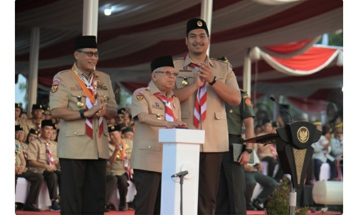 Buka Raimuna Nasional Xll, Makruf Amin Harapkan Pramuka Terus Rawat NKRI
