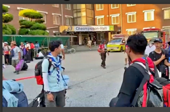 Kabar Jambore Dunia Korsel, Kontingen Indonesia Sudah Berada di Penampungan yang Aman