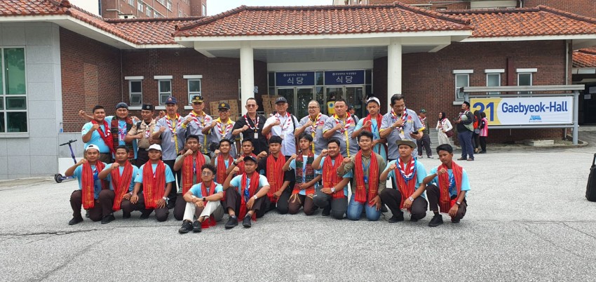 Ka.Kwarda Sumut Kunjungi Peserta Jambore Dunia di Korsel, Ini Pesannya