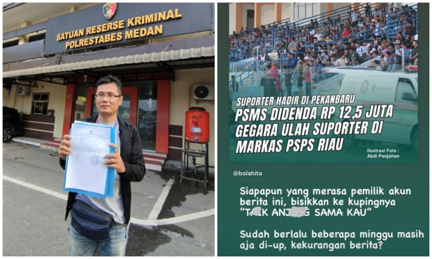 Memaki Wartawan di Media Sosial, Sekjen SMeCK Hooligan Dilaporkan ke Polrestabes Medan