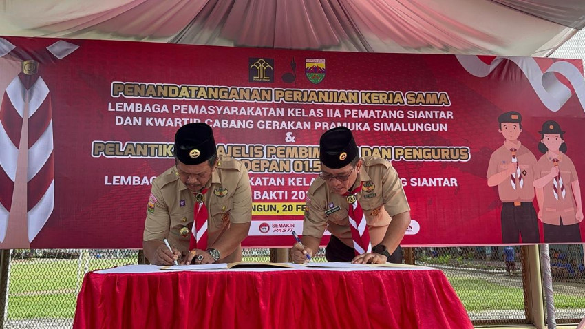 Lapas Kelas IIA Pematangsiantar kerjasama dengan Pramuka dalam Pembinaan Inovasi