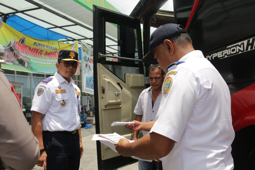 Saat Ramp Check Kenderaan Mudik Lebaran, *Dishub Sumut : 9 Pengemudi Positif Narkoba*