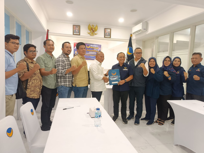 Serius Maju  di Pilkada Sumut 2024, Rahmadsyah Sibarani Kembalikan Berkas Pendaftaran ke Partai Nasdem