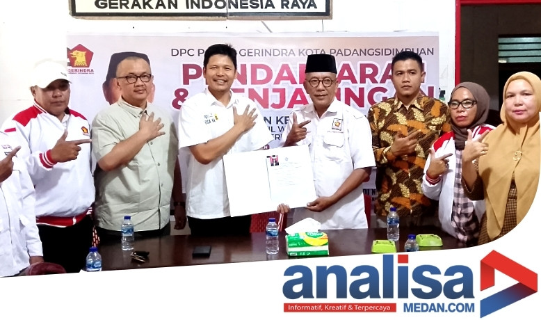 Optimis Bakal Dapat Rekomendasi Partai Gerindra, Jon Sujani Hantarkan Formulir Balon KDH