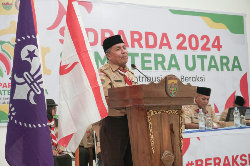 Ka Kwarda Gerakan Pramuka Sumut Buka Sidang Paripurna Daerah
