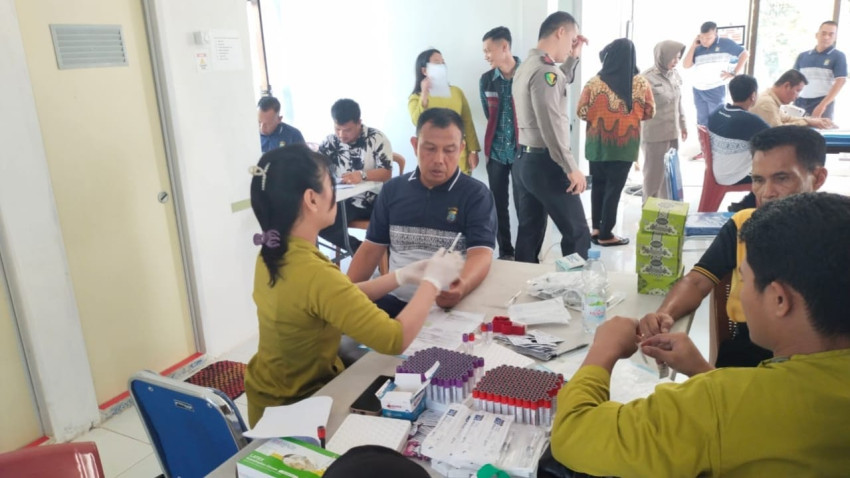 PJU dan Personel Polres Palas Jalani Rikkes Berkala