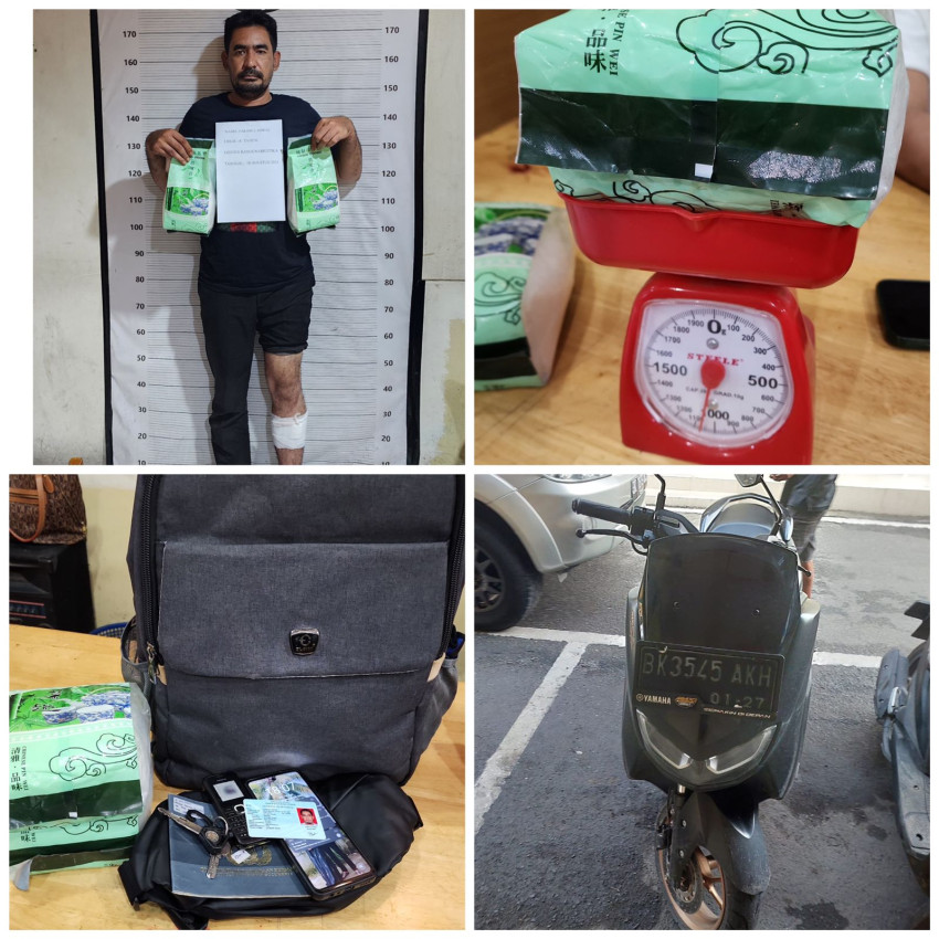 Melawan Polisi, Kurir Sabu Didor Satnarkoba Polrestabes Medan