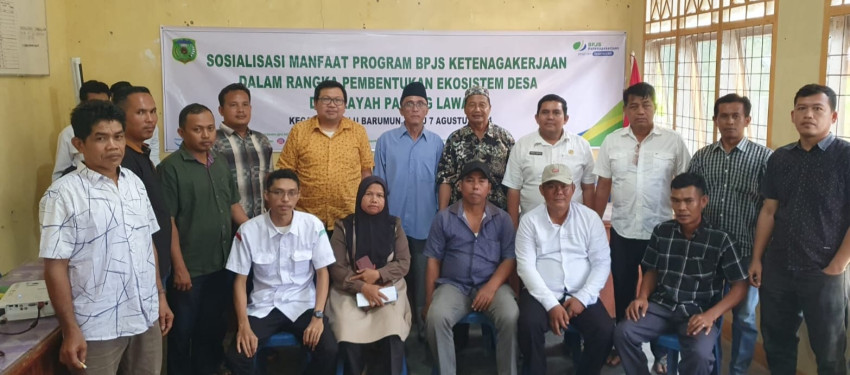 BP Jamsostek Ketenagakerjaan Sosialisasi Manfaat  Program Jaminan Sosial di Dua Kecamatan