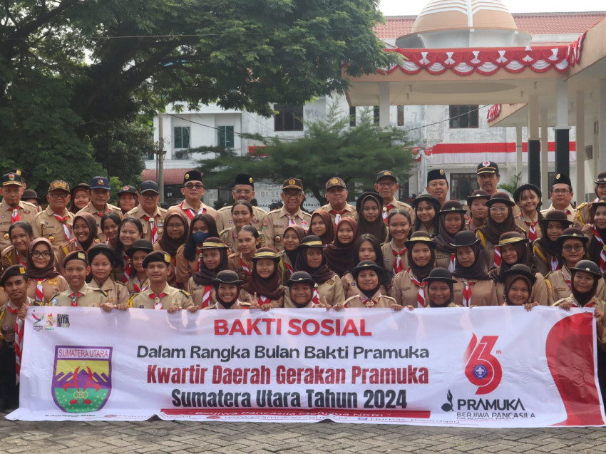 Peringati Hari Pramuka, Kwarda Sumut Gelar Berbagai Kegiatan Sosial