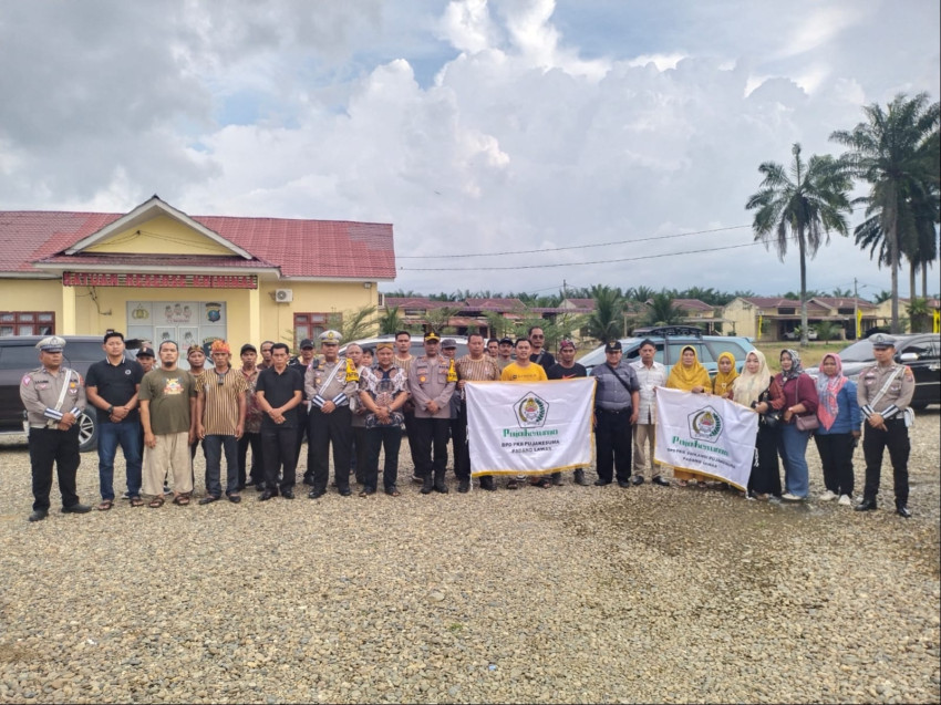 Hadiri HUT Pujakesuma, Wakapolres Lepas Rombongan Palas