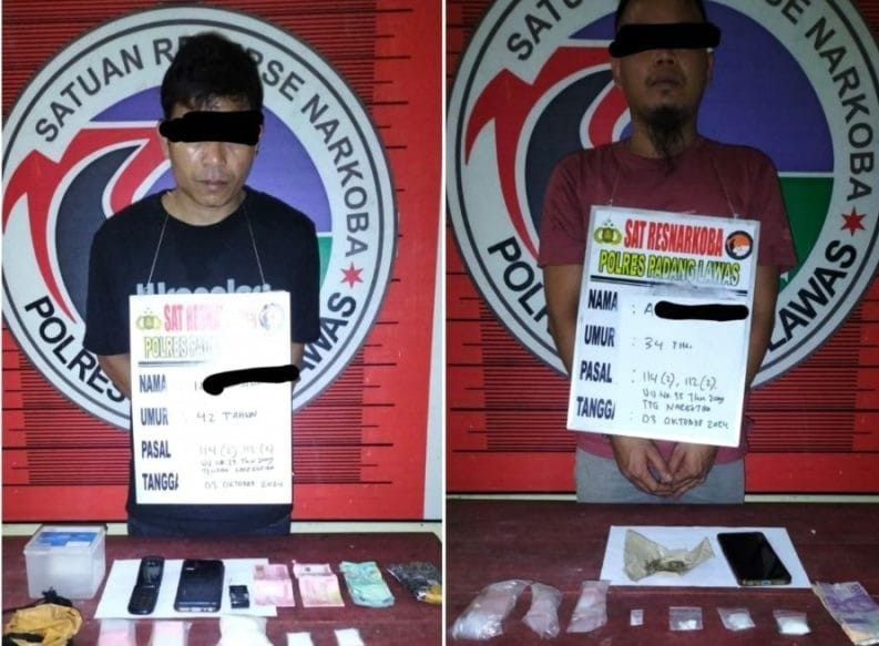 Polres Palas Gerebek Sarang Narkoba di Sosa Julu, 2 Pengedar Ketangkul