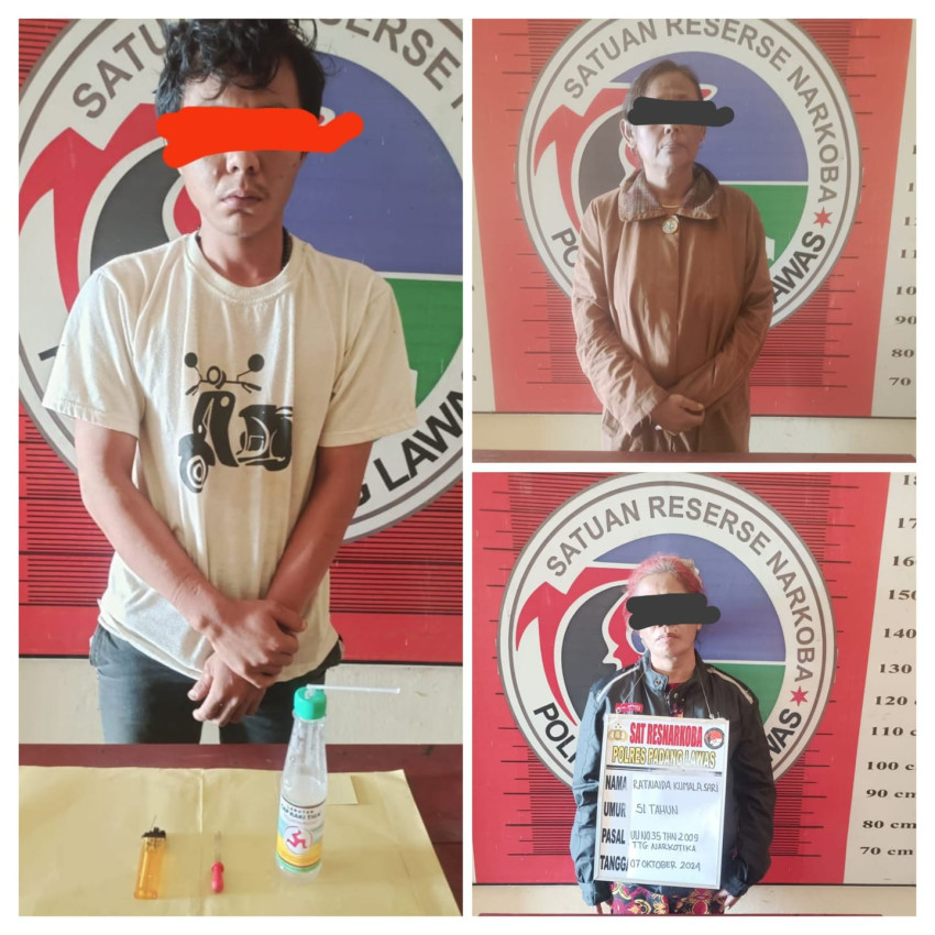 Grebek Sarang Narkoba, 2 Wanita  Bandar Narkoba dan 1 Pria Dicokok