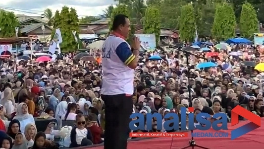 Dihadapan Massa Kampanye, Sek Tim Minta Menangkan Bobby-Surya di Kota Padangsidimpuan