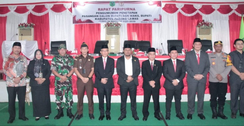 DPRD Palas Gelar Paripurna Penetapan Bupati dan Wabup