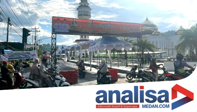 Pasar Ramadhan di Sidimpuan Pindah ke Kawasan Masjid Agung Al-Abror. Launching Awal Ramadhan