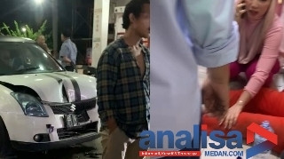 Petugas SPBU di Sidimpuan di Tabrak Mobil Saat Sedang Mengisi BBM