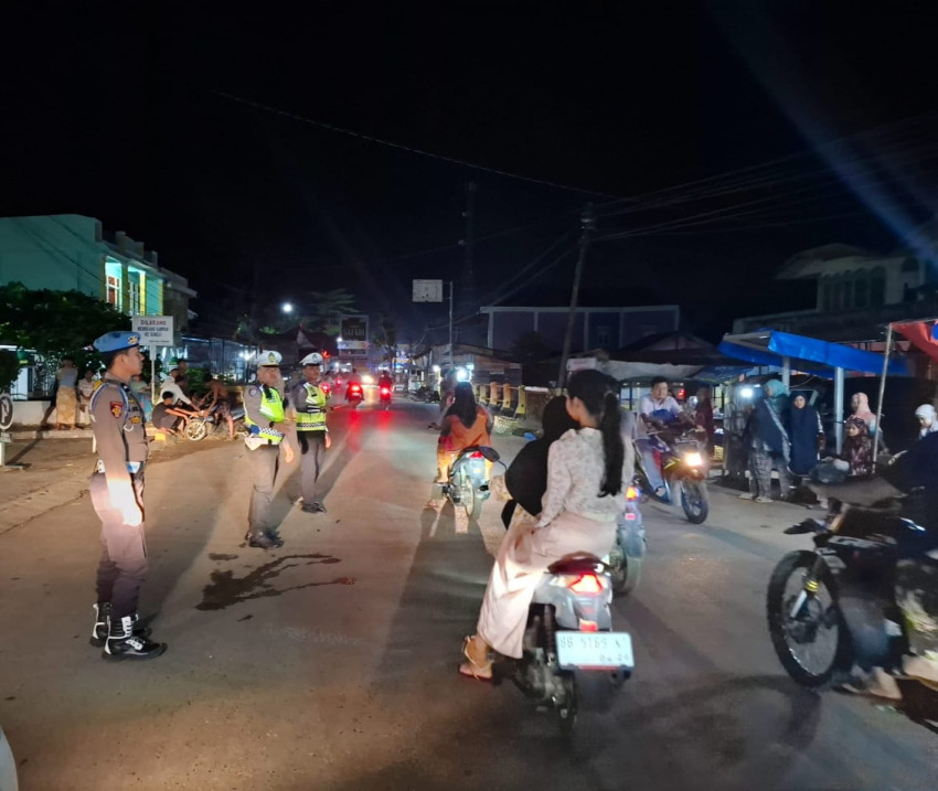 Antisipasi Gangguan Kamtibmas, Polres Palas  Patroli Blue Light