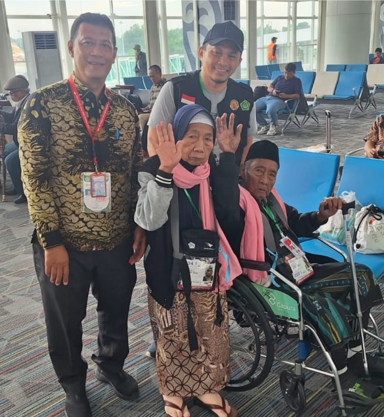 Sudah Sembuh, Kusnan Kasan Jemaah Haji  Technical Landing  Dikembalikan  Ke Solo