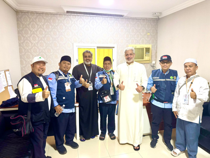 Jelang Puncak Haji, Ketua Kloter 09 KNO Audiensi ke Syarikah Rifaad Bahas Layanan Armuzna