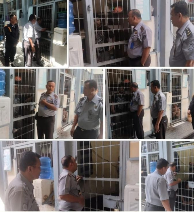 Ka.Rutan Sibuhuan Lakukan Pengawasan Blok Hunian Warga Binaan