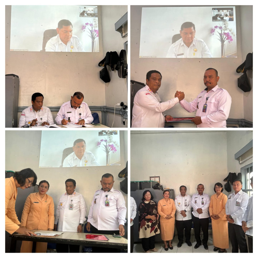 Sertijab Kepala Rutan Kelas II B Sibuhuan, Simson Bangun Gantikan Chandra Sudarto