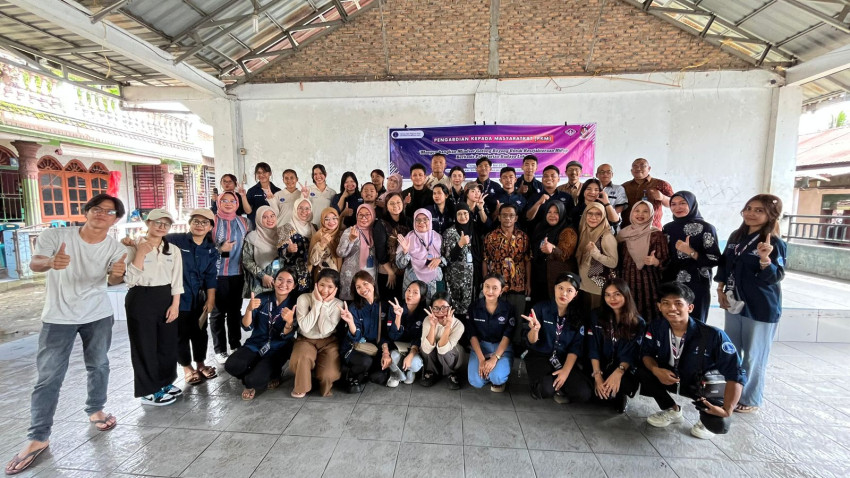 Dosen Psikologi UMA Tanamkan Nilai Gotong Royong Untuk Kesejahteraan Sosial Masyarakat Desa Sembahe