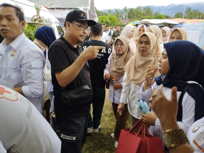 Meriahkan HariJadi ke 18 Palas, EMP Tonga Tampil Produk UMKM Distand Pameran  EXPO