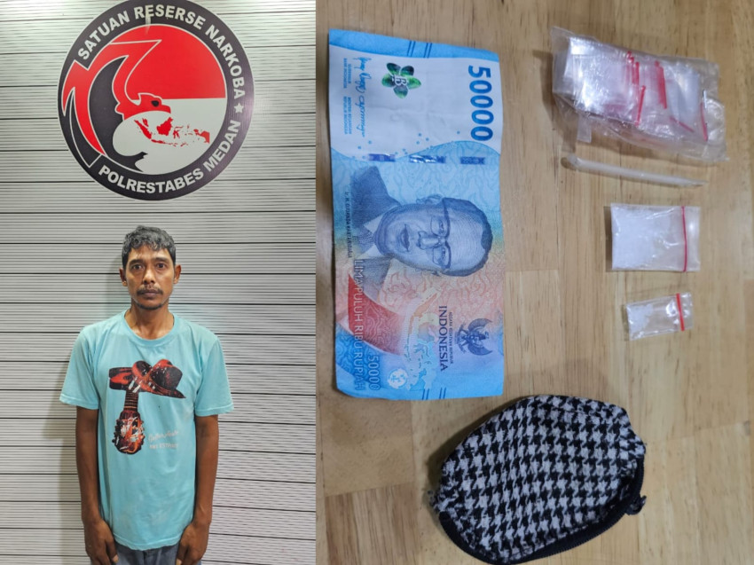 Polrestabes Medan Tangkap Bandar Sabu di Medan Tuntungan