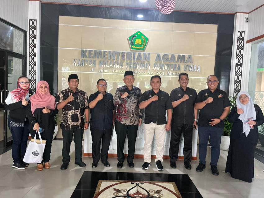 Kakanwil Kemenagsu Sambut Delegasi Negeri Melaka, Bahas Kerja Sama Industri Halal