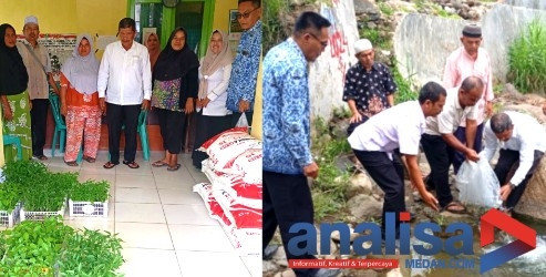 ‎Jelang HUT Pemko, Lurah Bonan Dolok Sidimpuan Sebar Benih Ikan dan Bibit Gratis Serta Pupuk Untuk Kelompok Tani