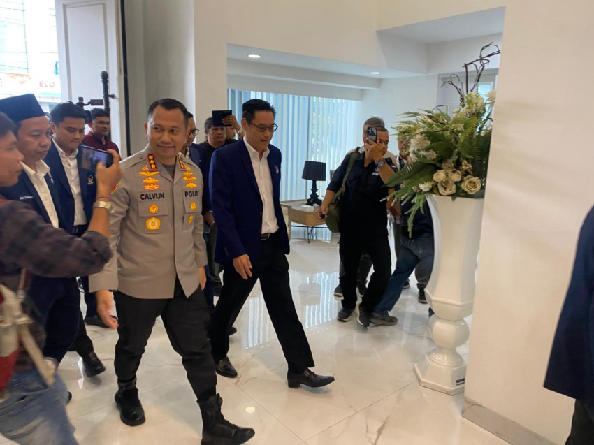 Kolaborasi Polisi dan Partai Politik, Kapolrestabes Medan Jalin Keakraban dengan DPW NasDem Sumut