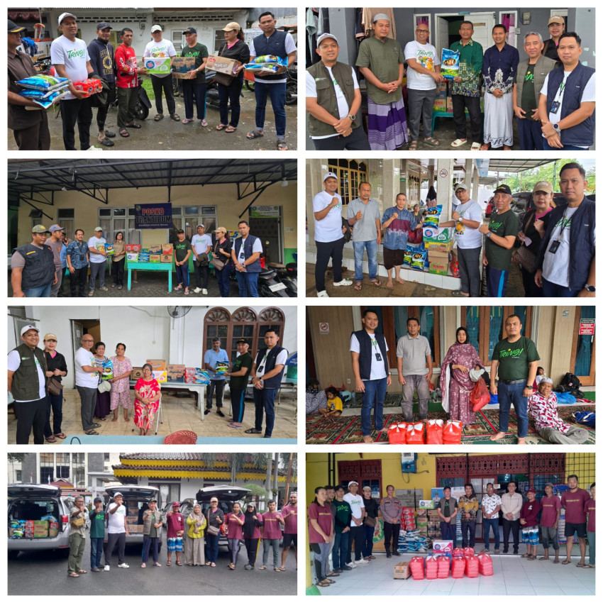 Pegadaian Hadir untuk Medan: Bantuan Sembako Disalurkan ke 8 Titik Pengungsian