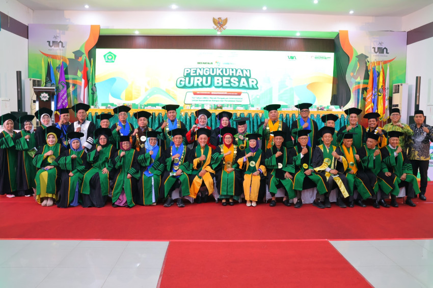 Puncak Dies Natalis ke-52, UIN Sumut Kukuhkan Dua Guru Besar: Momentum Menuju Universitas Unggul dan Berkelas Dunia