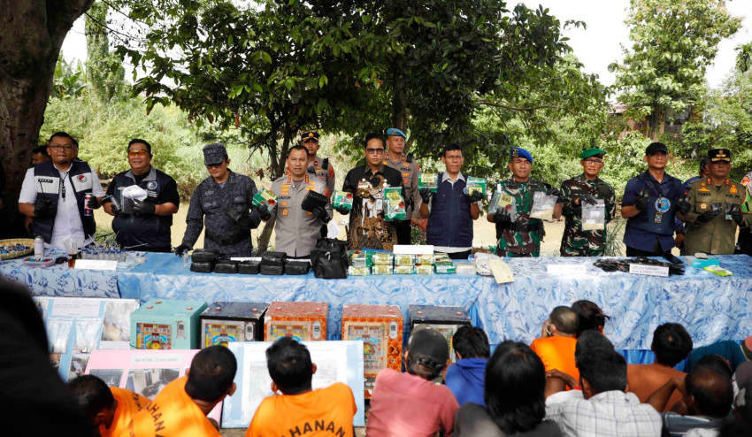 Razia Besar Narkoba di Medan: 35 Kg Sabu, 985 Ekstasi Disita, 59 Tersangka Ditangkap