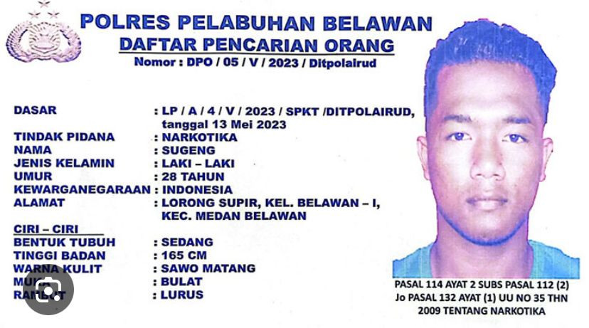 PW KAMMI Sumut Desak Polda Sumut dan Polres Belawan Tangkap DPO Bandar Narkoba