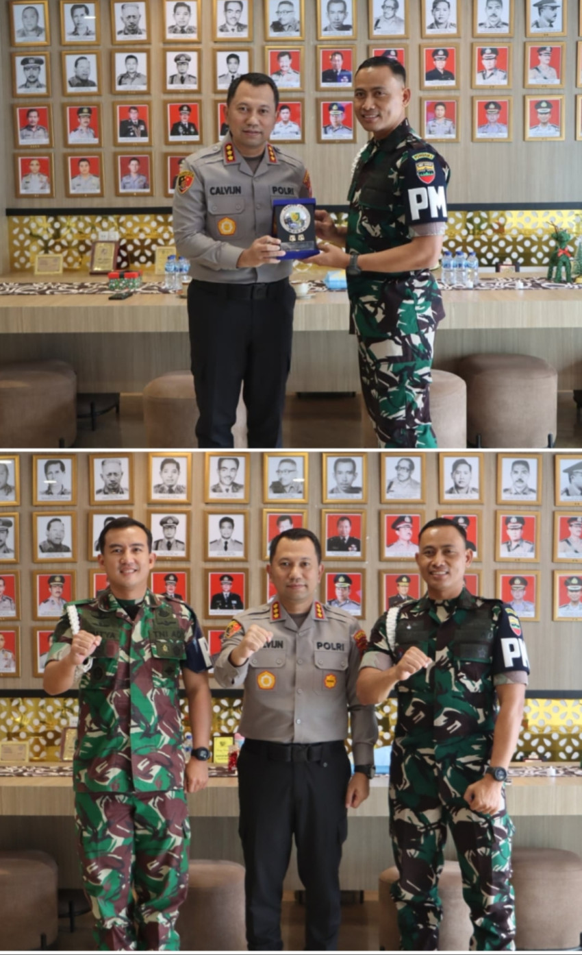 Kapolrestabes Terima Kunjungan Dan Denpom I/5 Medan