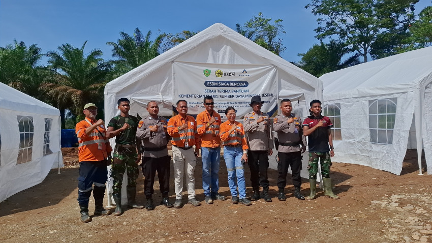 PT Agincourt Resources Dirikan 144 Tenda di Lokasi Hunian Sementara Desa Batu Hula