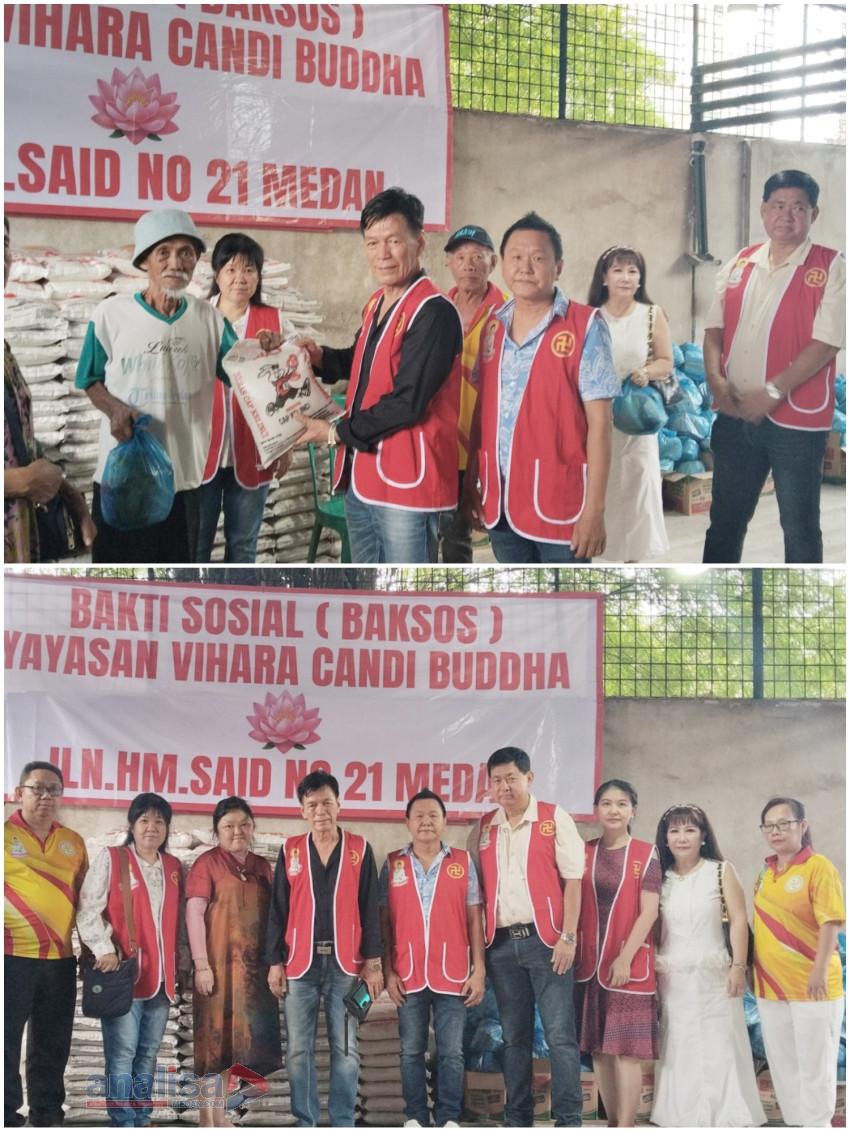 Bakti Sosial HUT Dewi Kwan Im,  Vihara Candi Buddha Salurkan 500 Paket Sembako